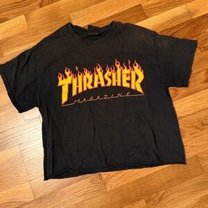 Vintage cropped Thrasher tee